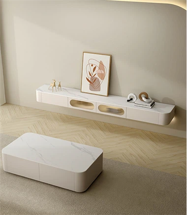 खाकी वॉल माउंटेड टीवी कैबिनेट